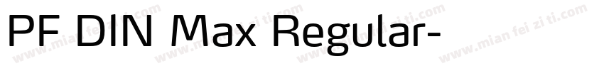 PF DIN Max Regular字体转换